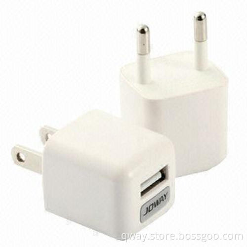 USB Wall Mobile Phone Chargers with Output of 5V/1A